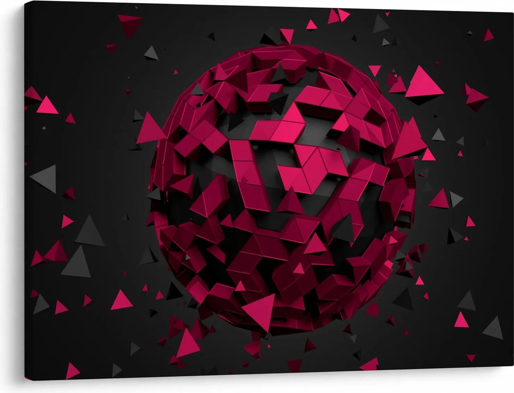 Obraz 3D abstrakcie (70x50 cm)