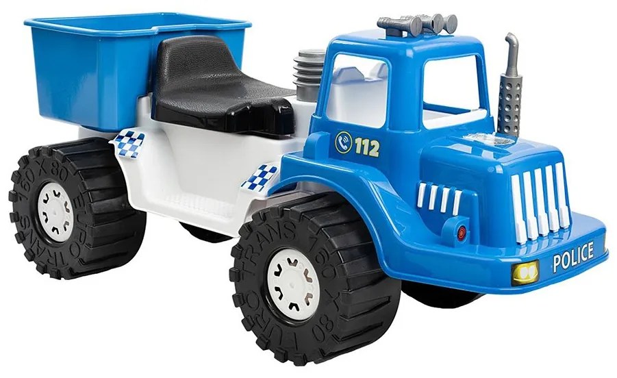 Detské policajné odrážadlo BAYO POLICE 70 cm modré