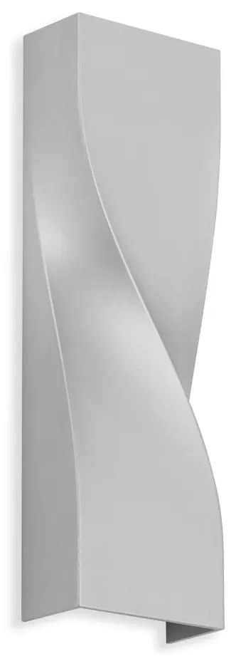 Telefunken 312704TF-LED Vonkajšie nástenné svietidlo 2xLED/5,5W/230V IP44 strieborná