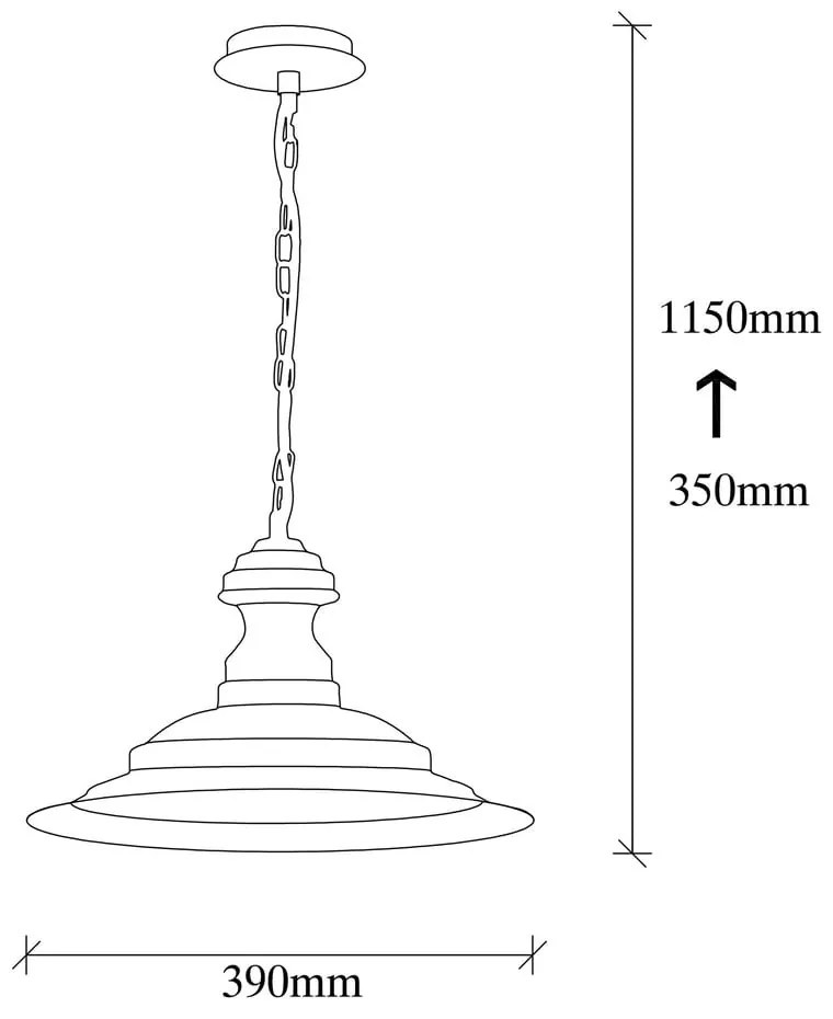 Závesné svietidlo v bronzovej farbe s kovovým tienidlom ø 39 cm Sivani – Opviq lights