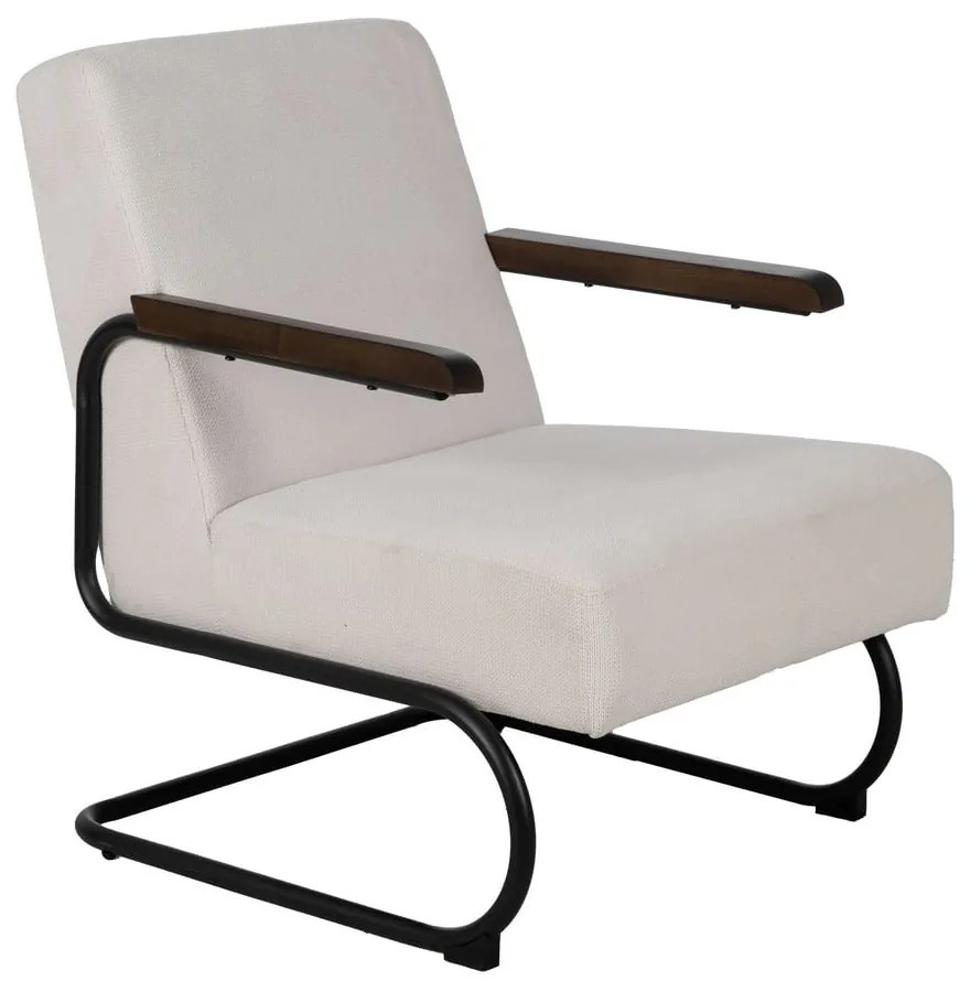 Béžové ženilkové kreslo Industra – Ixia