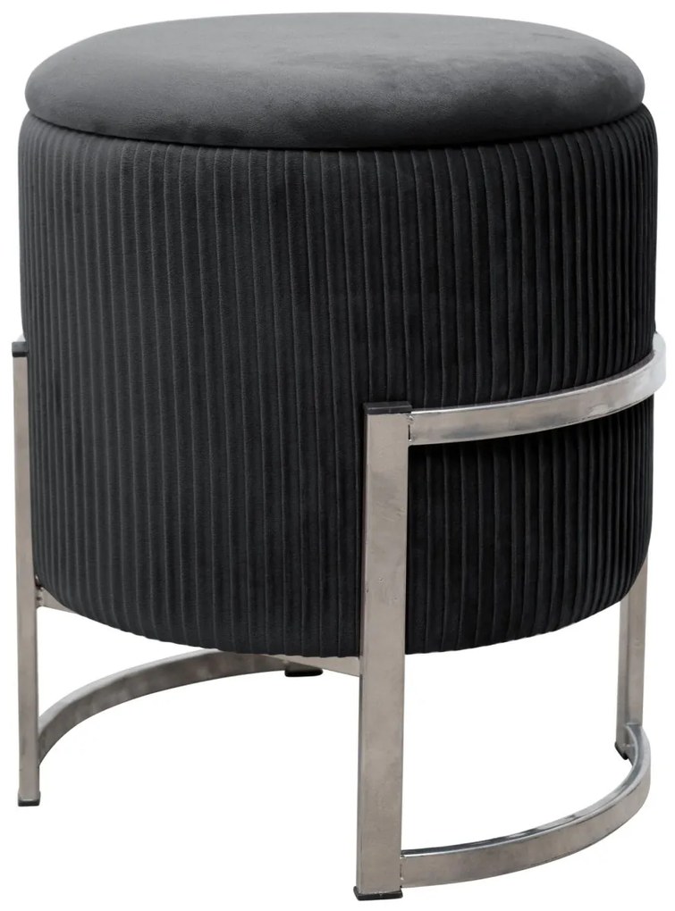 Taburet PURTO čierny