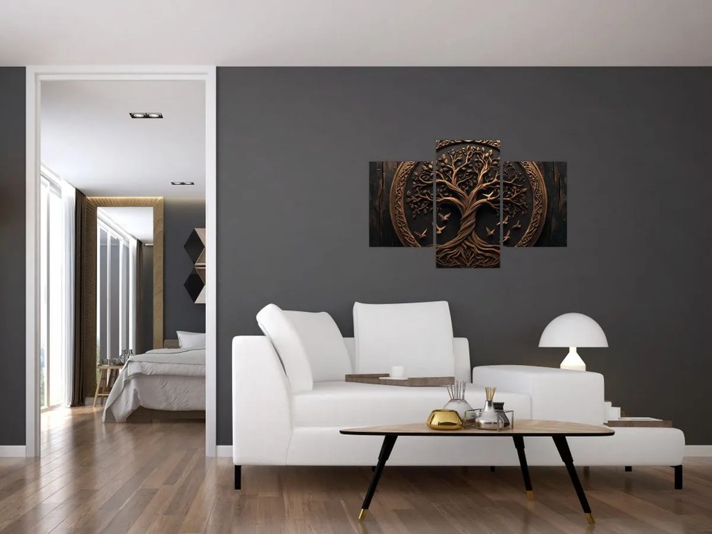 Obraz – Drevený strom života (90x60 cm)