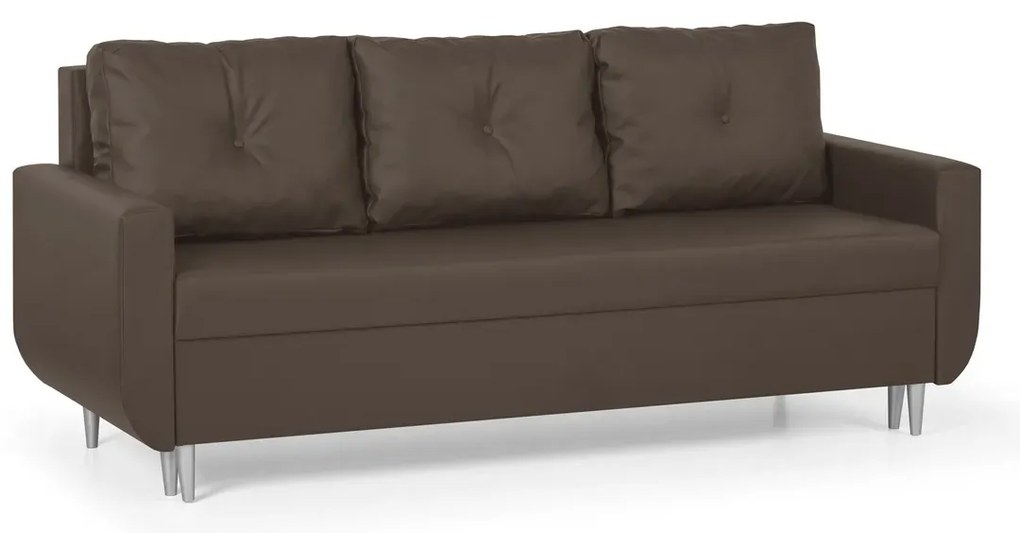 Trojmiestna pohovka s funkciou spania ROT Hnedá