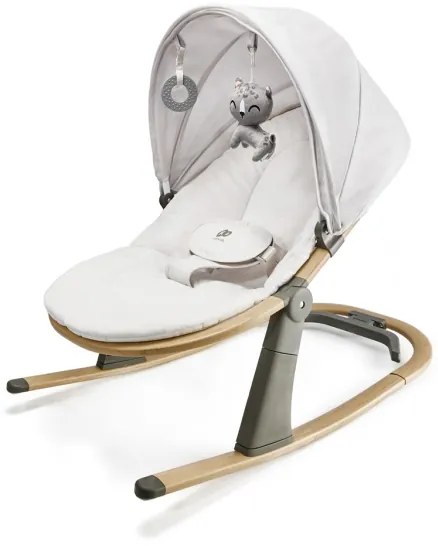 KINDERKRAFT - Detské lehátko ELSU sivé