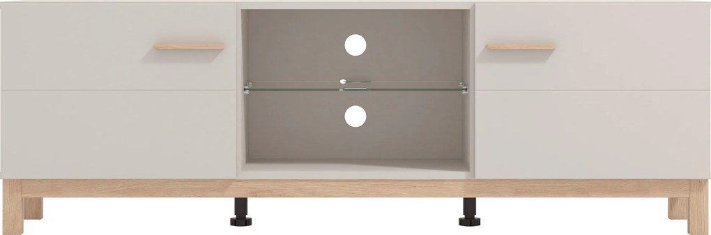 XXXLutz TV DIEL, kašmírová, dub artisan, 154/50,5/41,5 cm Hom`in - TV nábytok - 000834014204
