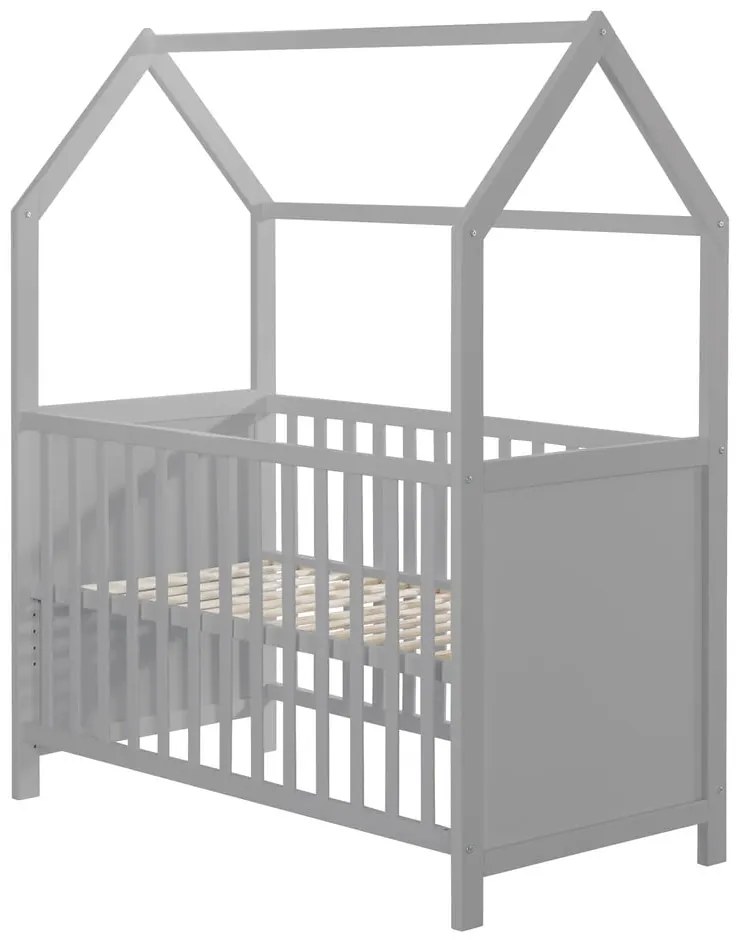 Sivá postieľka 60x120 cm – Roba