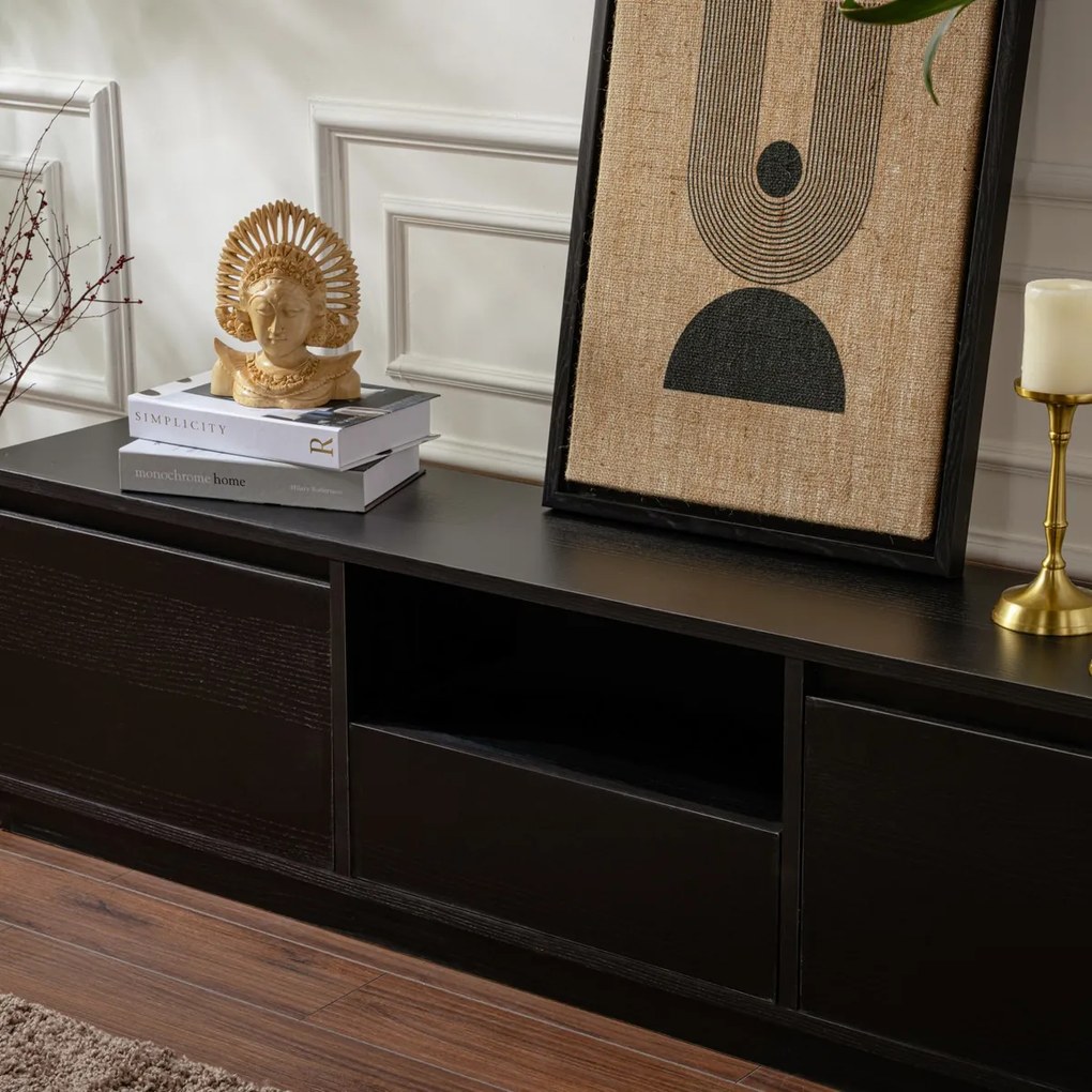 TV stolík Vanguard Wood Black