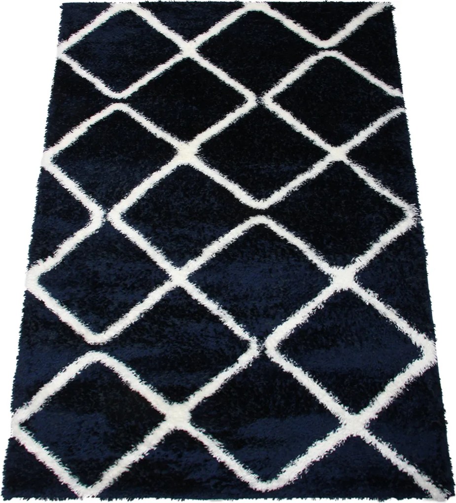 Koberec Boho 613 NAVY BLUE/CREAM rozmery koberec: 60x100 cm