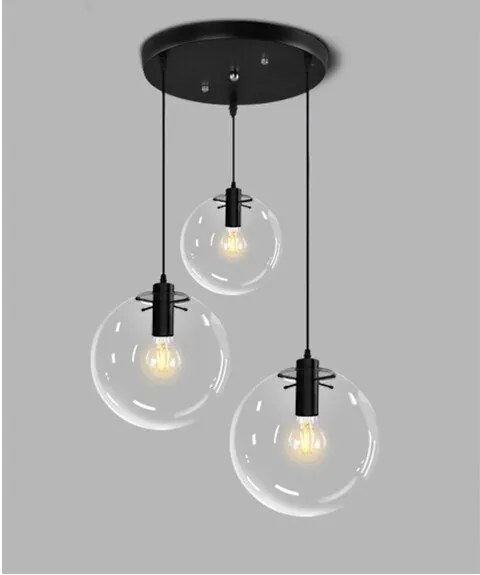 Toolight - Závesné svietidlo Lassi 20+25+30 cm APP309-3C, čierna, OSW-00341