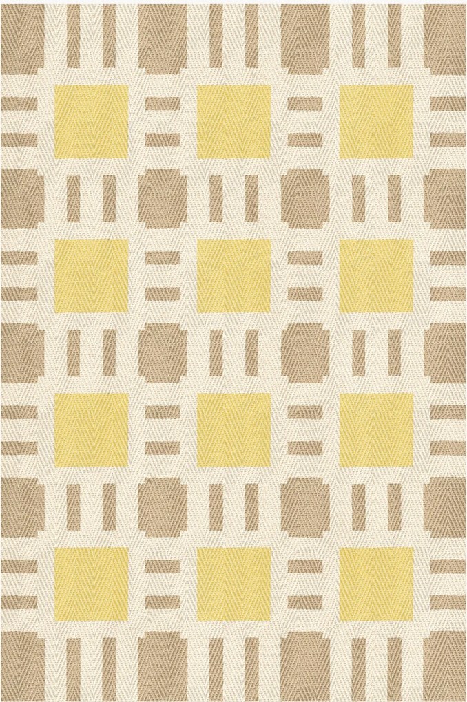 Ručne tkaný jutový koberec Sunny Side Up