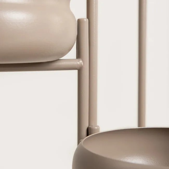 Stojan na kvety BUUBLE s kvetináčmi, béžový 765766