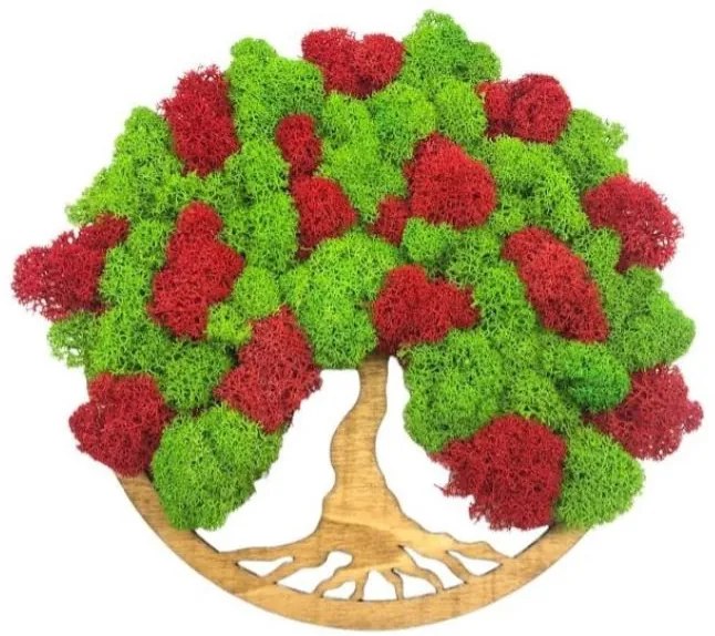 Strom na stenu z machu Parisa 20 cm