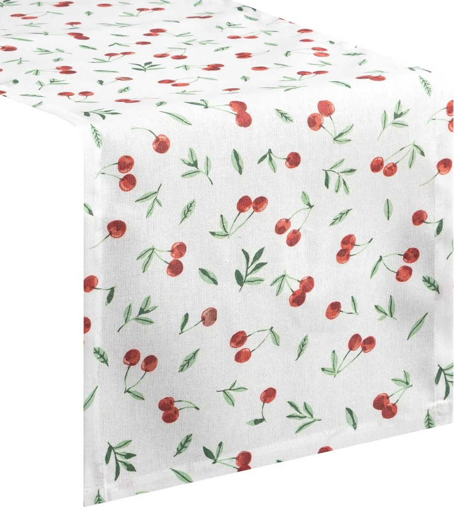 BEHÚŇ NA STÔL CHERRY 40X140 CM VZOROVANÝ