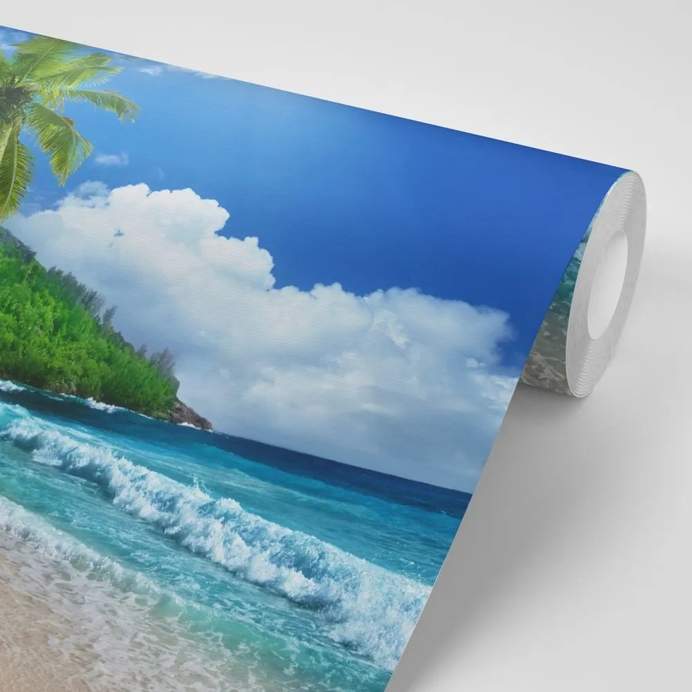 Samolepiaca fototapeta nádherná pláž na ostrove Seychely - 225x150