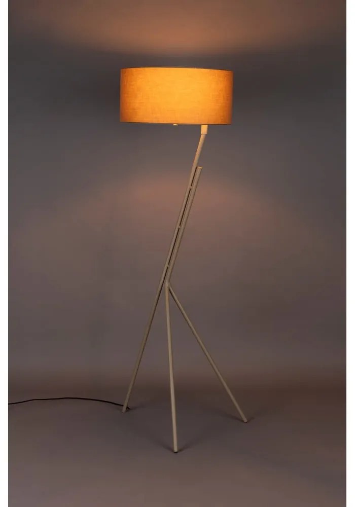 Svetlohnedá stojacia lampa s textilným tienidlom (výška 150 cm) Murphy – Dutchbone