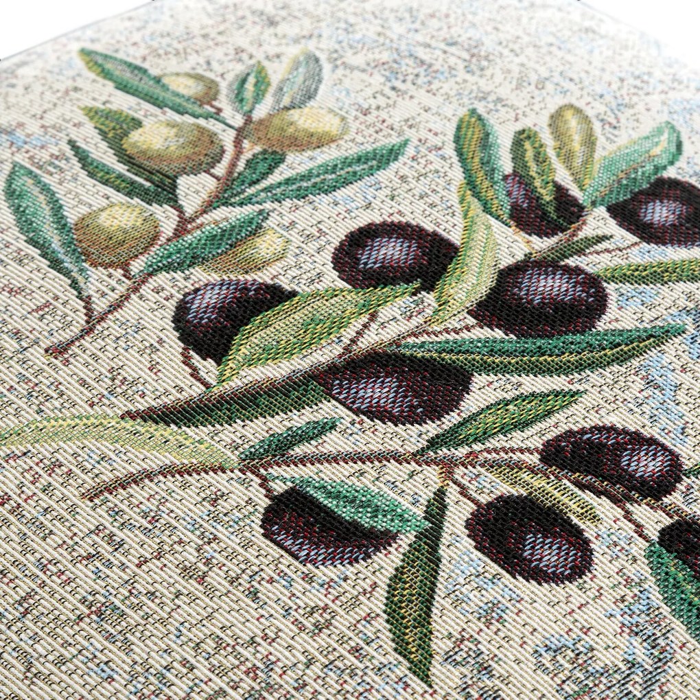 GOBELÍNOVÁ DEKORAČNÁ OBLIEČKA NA VANKÚŠ OLIVE 45X45 CM VZOROVANÁ