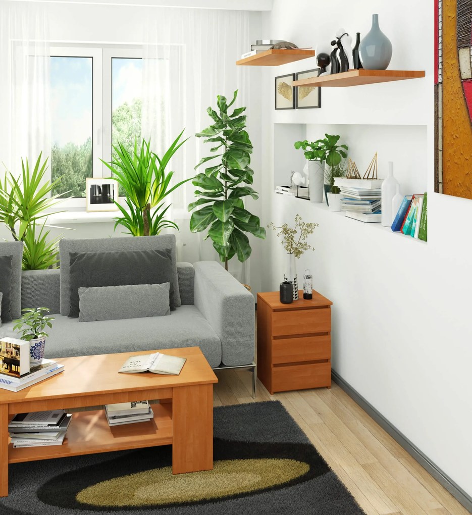 Nočný stolík Contragolpe (jelša). Akcia -23%. Vlastná spoľahlivá doprava až k Vám domov. 1117461