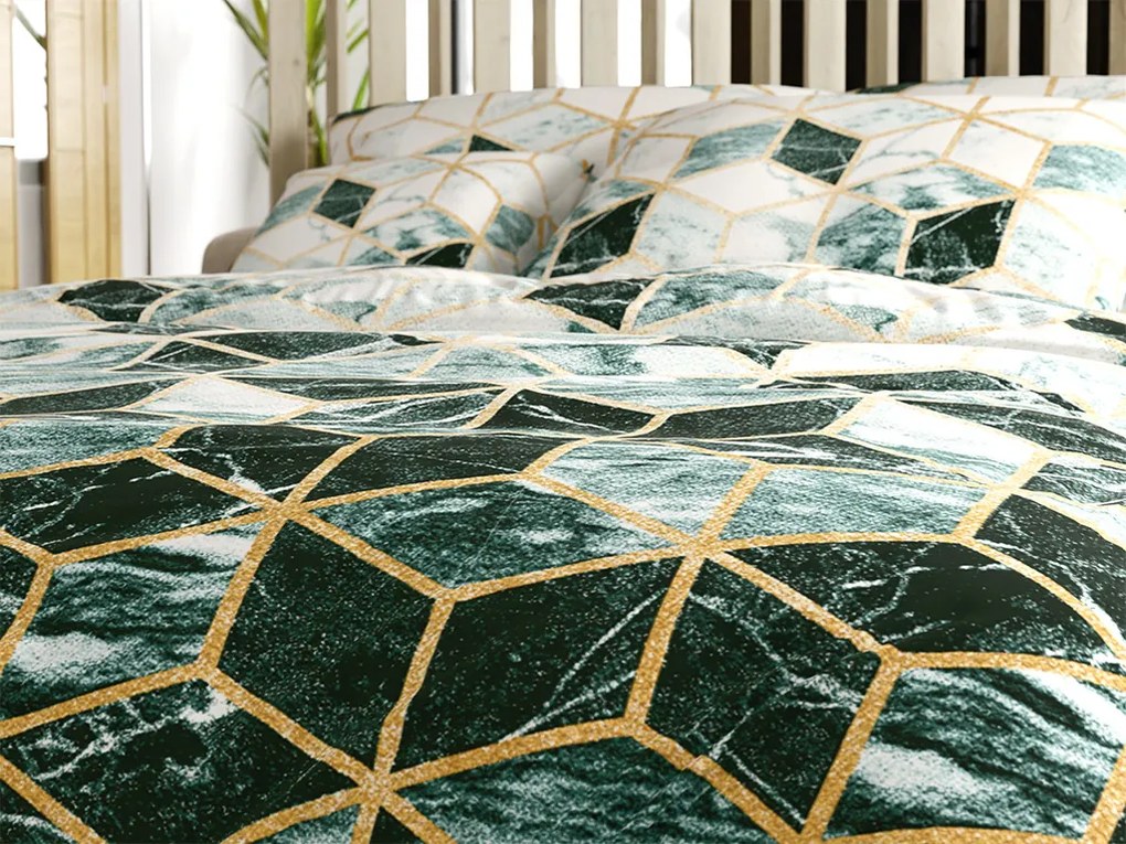 Obliečky z mikrovlákna ATHENA zelené Rozmer obliečky: 2 ks 70 x 90 cm | 200 x 220 cm