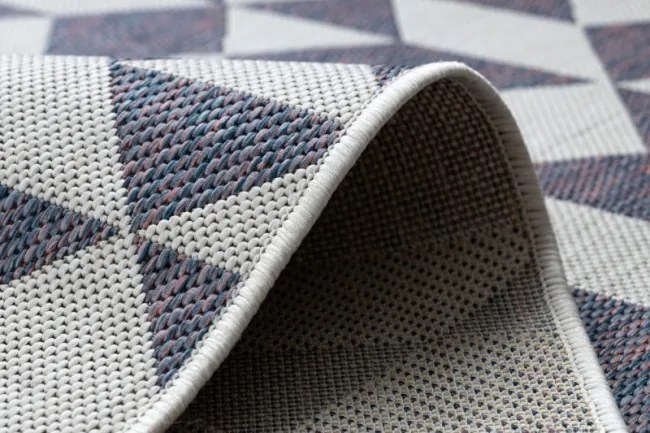 Koberec SIZAL SION geometric 22373 ecru/nebeský/rúž
