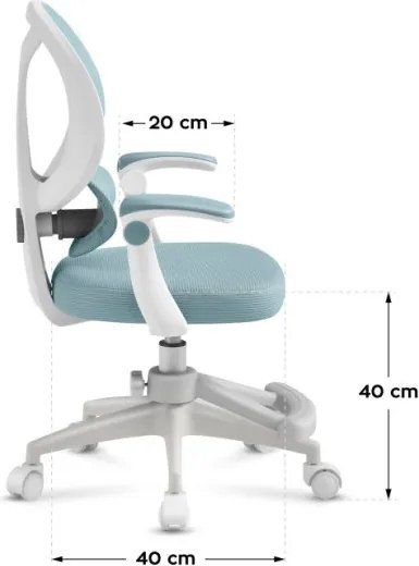 Detská otočná stolička Mark Adler Junior 4.5 Mint