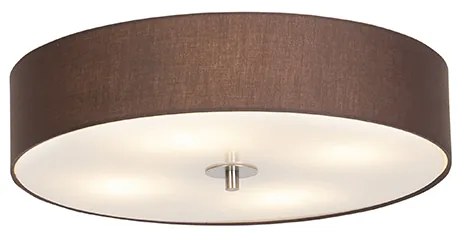 Rustikálne stropné svietidlo hnedé 50 cm - Drum