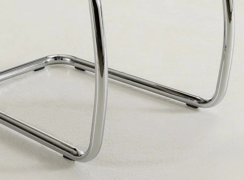 Jedálenská stolička Flora, petrolejovo modrá ekokoža