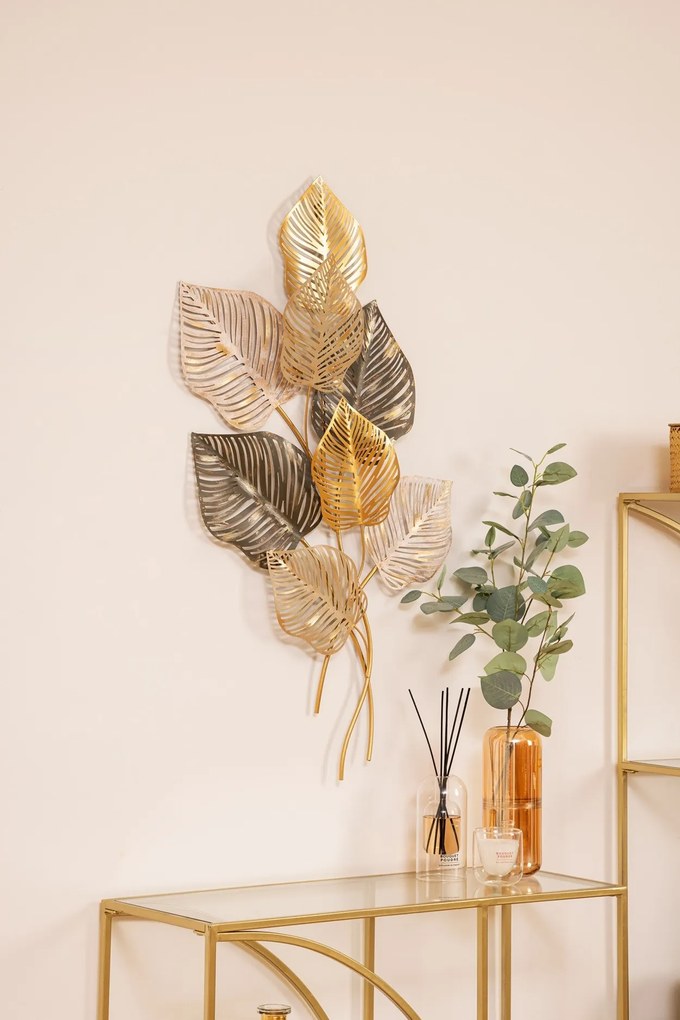 Kovová dekorácia na stenu Nadia 100x53 cm