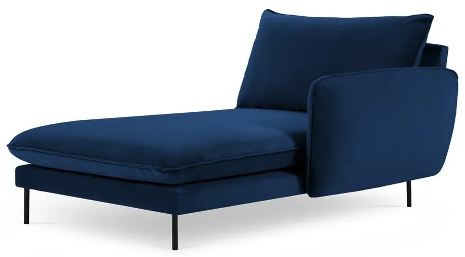 Modrá zamatová leňoška (pravý roh) Vienna - Cosmopolitan Design