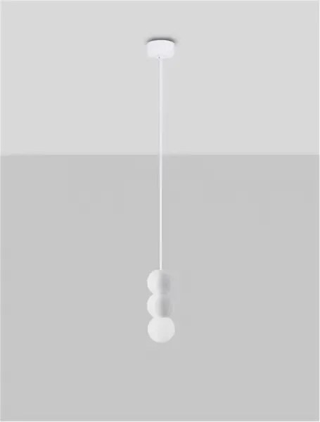 LED biely moderný luster Zero 3