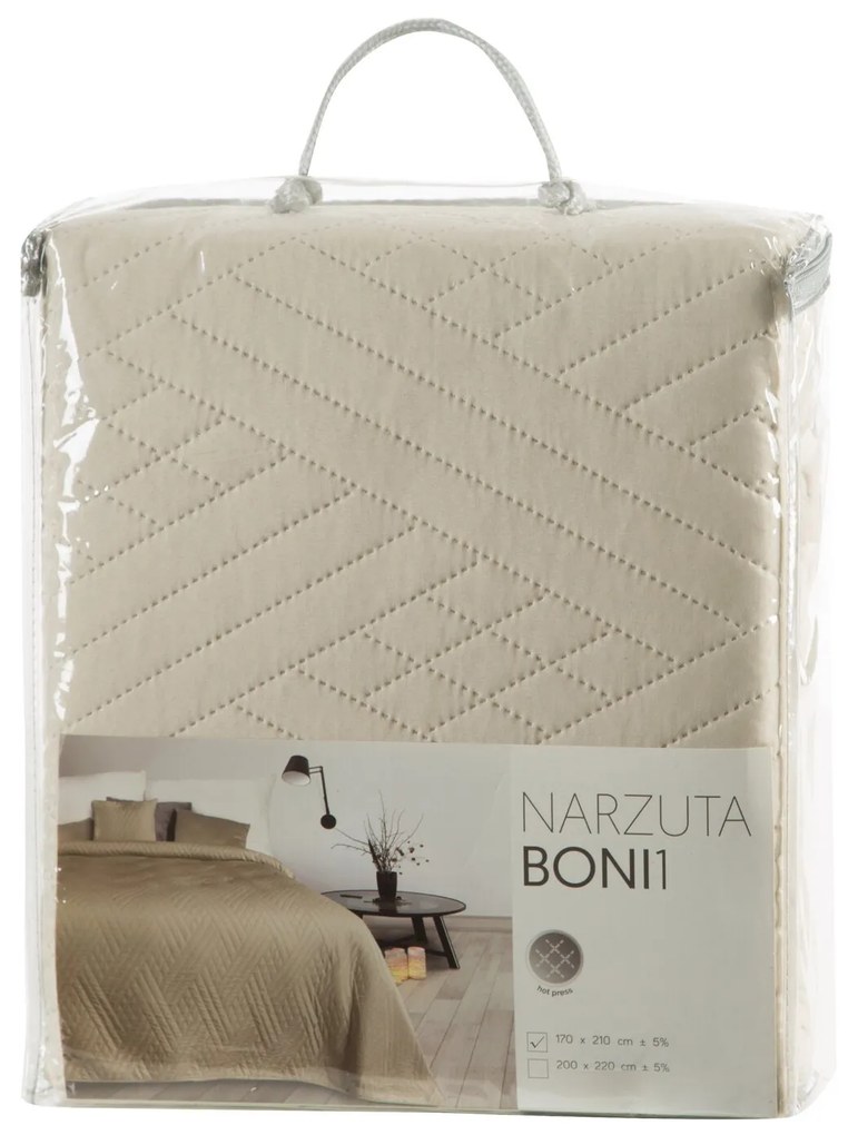 EUROFIRANY PREHOZ NA POSTEĽ BONI1 170X210 CM KRÉMOVÝ