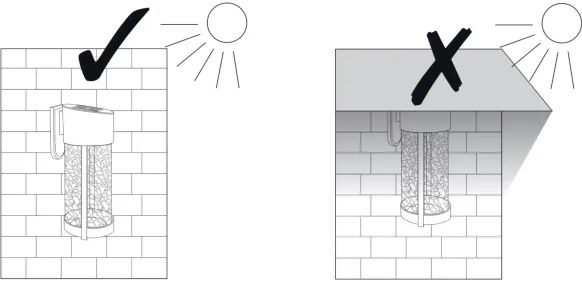 LED Solárne nástenné svietidlo VETRO LED/1,2V 600 mAh IP44
