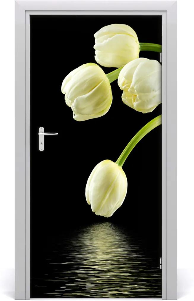 Fototapeta samolepiace  biele tulipány