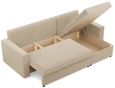 Rohová rozkladacia sedačka NEO Poso béžová