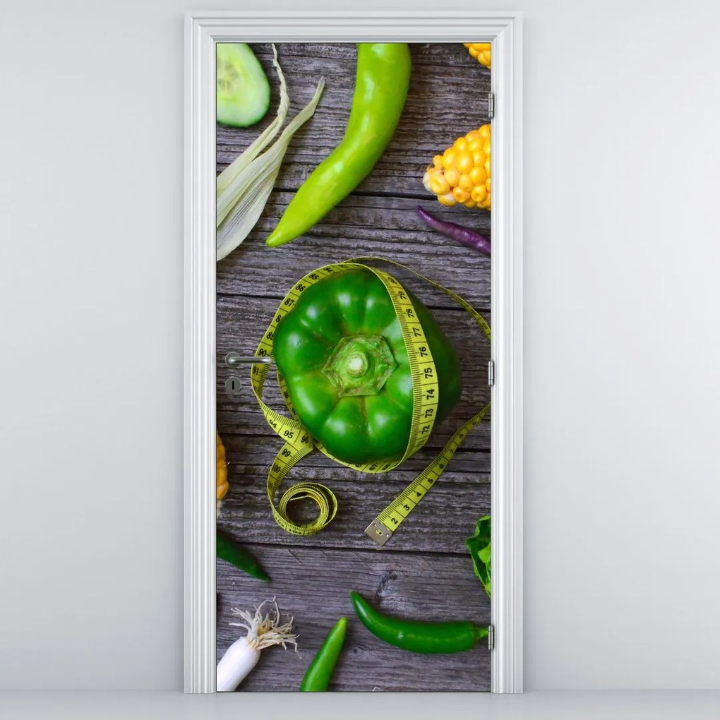 Fototapeta na dvere - Zelenina (95x205cm)