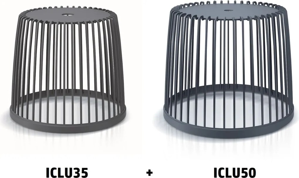 PROSPERPLAST Sada 2 univerzálnych košov CLUBO 35+50 l, antracitová farba