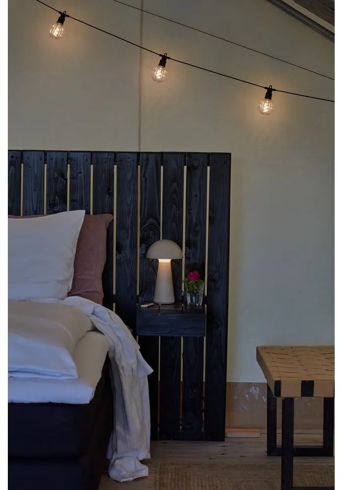 Sivá LED stolová lampa na diaľkové ovládanie (výška 28 cm) Sam – Sirius