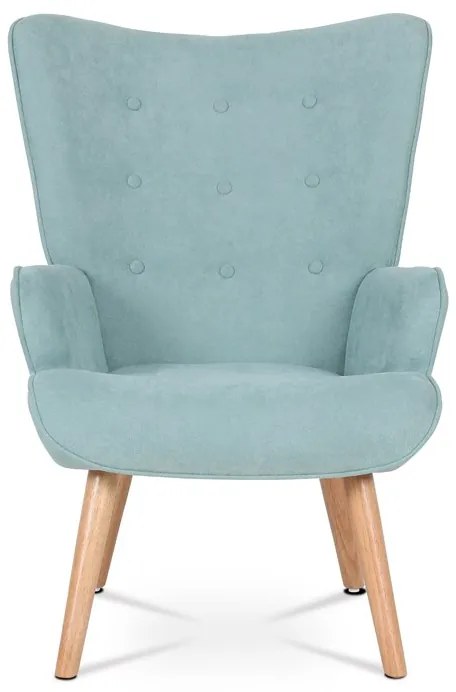 Autronic BONTEC Kreslo ušiak, modrá látka, AK-302 BLUE2 Farba: Modrá