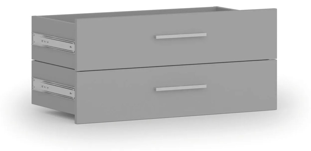 Zásuvky ku skrinke PRIMO, 2 zásuvky, 1781 x 800 x 420 mm, sivá