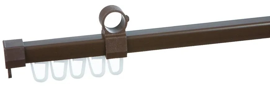 U-koľajnica na záclony tvar 240cm orech