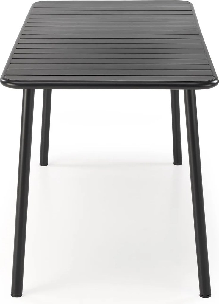Kovový záhradný stôl Bosco 140 cm čierny