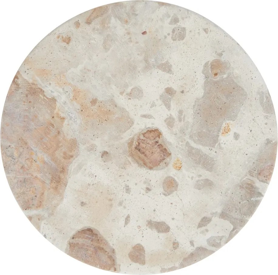 MARBLE Podtácok mramorový 10 cm - béžová