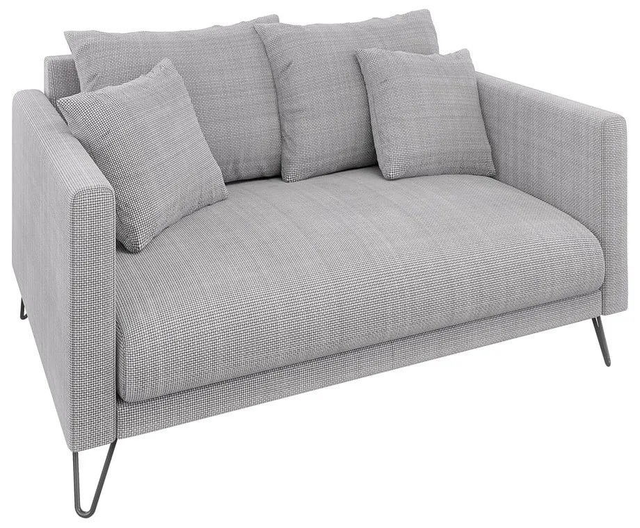 Svetlosivá ženilková pohovka 140 cm Freya – Ropez