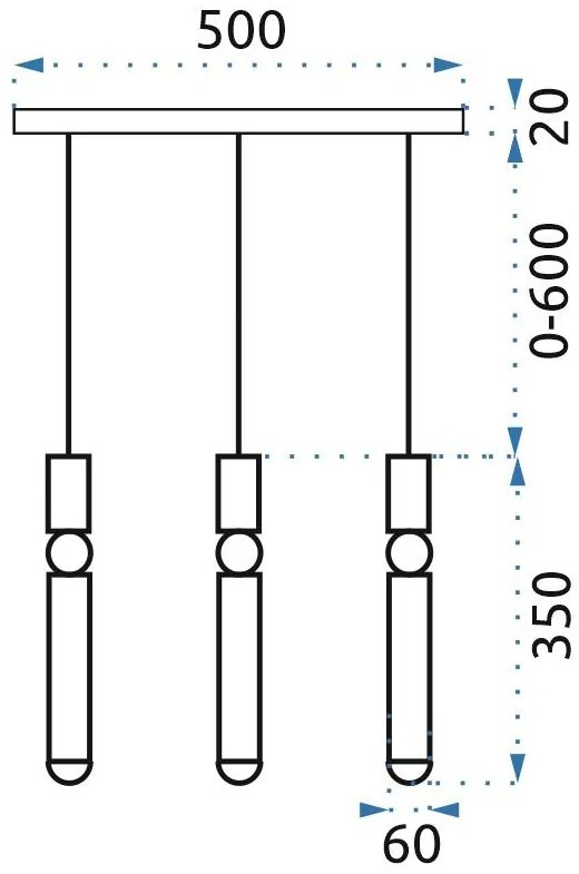 Toolight - Závesná stropná lampa 3xG9 APP471-3CP, zlatá, OSW-00905