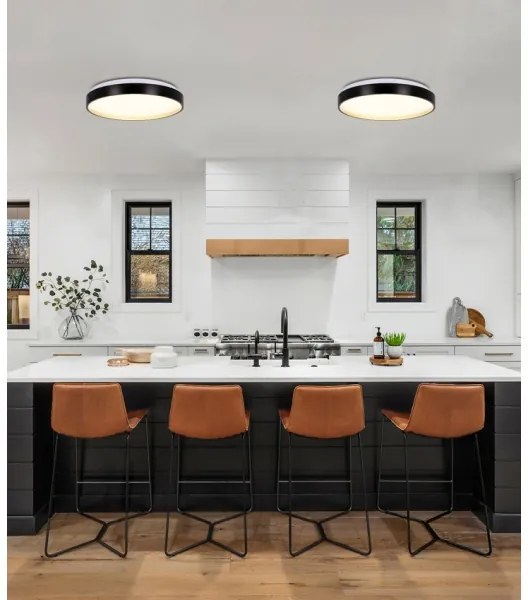 LED Stropné svietidlo FLORIDA LED/18W/230V čierna