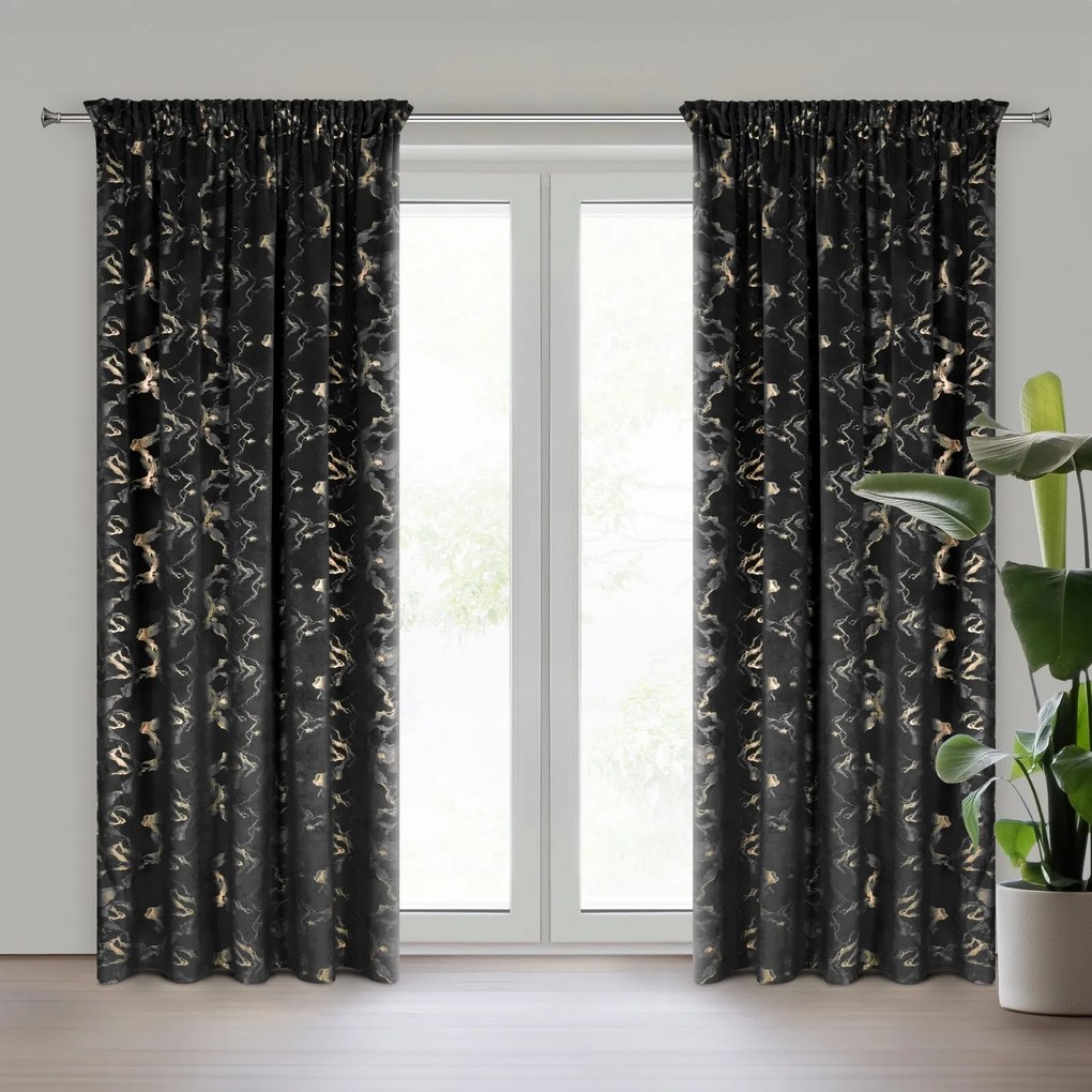 ZATEMŇOVACÍ ZÁVES NA PÁSKE RAJA 140X270 CM VZOROVANÁ