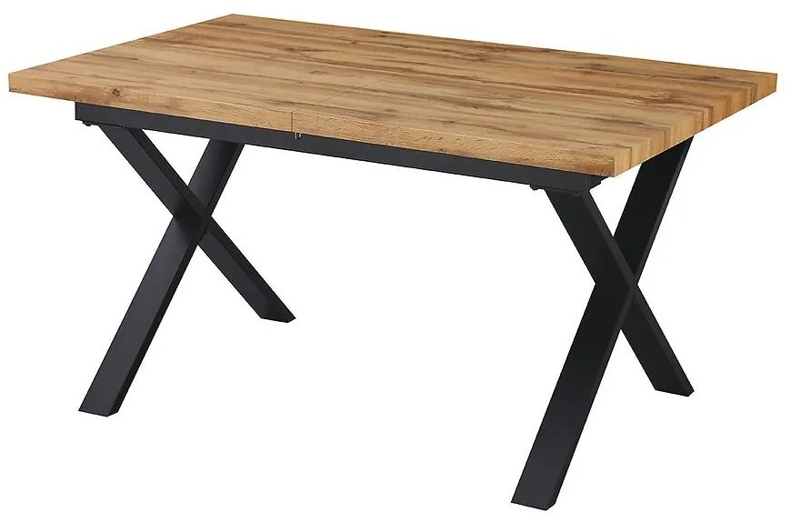 Rozkladací stôl Idaho 12555 140-180x90 prírodná/čierna