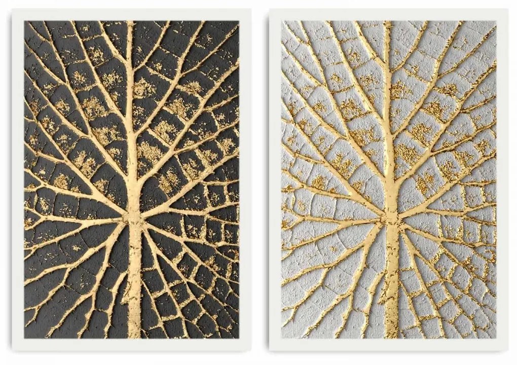 Dvojdielny obraz Home Leaves 35x50 cm