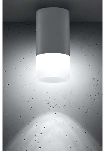 Bodové svietidlo TUBA 1xGU10/15W/230V šedá/biela