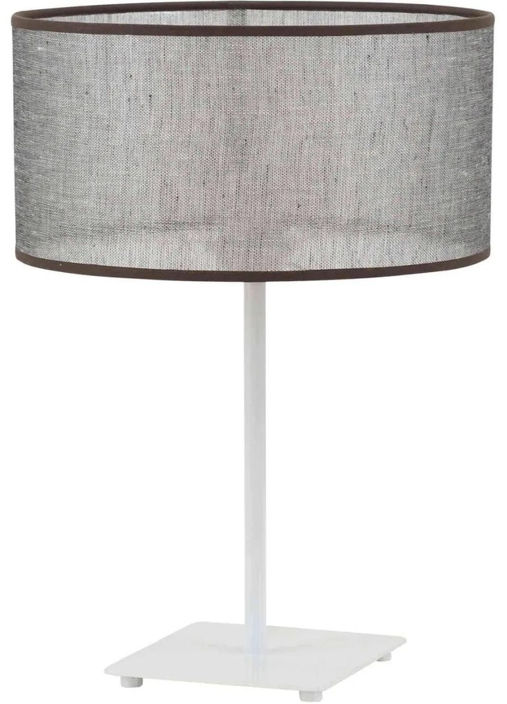 Stolná lampa Indigo, 1x textilné tienidlo (výber z 8 farieb), (výber zo 4 farieb konštrukcie), n